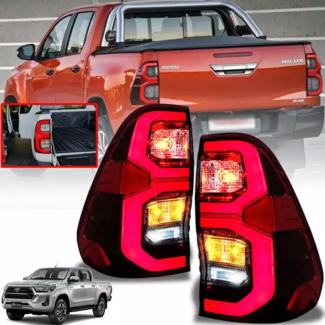 Rucklicht Rot Tail Lamp Light Led Für Toyota Hilux Sr5 16-21 Paar Pickup