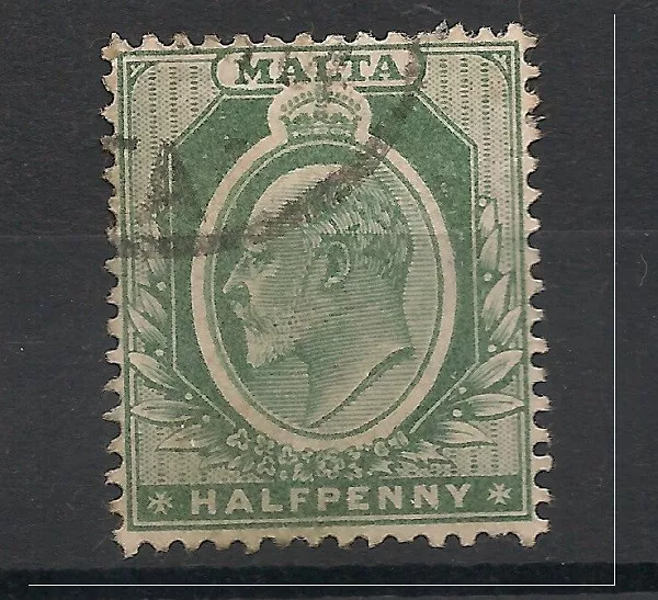 Malta Stamps 1903 King Edward VII 1/2d Green Used