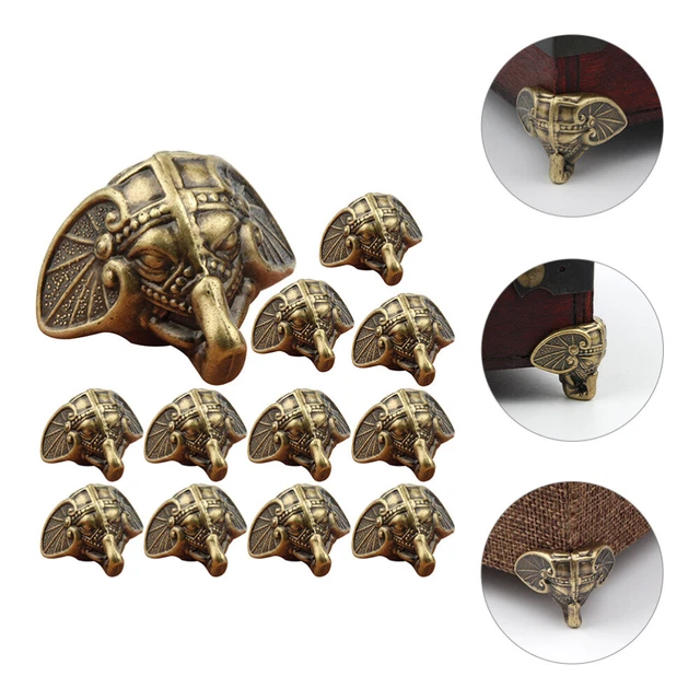 12pcs Boîte de bijoux Protégeurs de coin Elephant Blocs Box Box Supports de