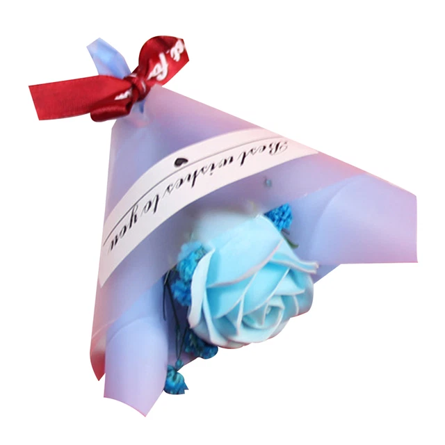 Ramo de flores, embalaje transparente, inofensivo, flores secas decorativas,