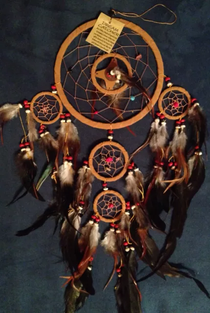 Acchiappasogni Indiani America USA Nativi Americani DREAMCATCHER diam 16,5 cm C9