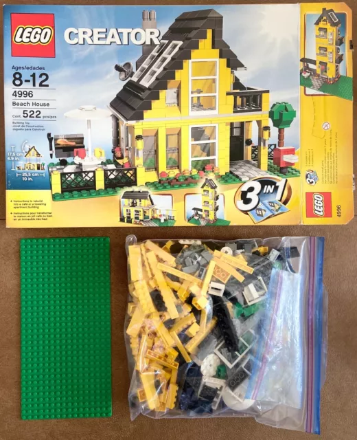 LEGO Creator 4996 3-in-1 Beach House with Original  Instructions - 100% complete