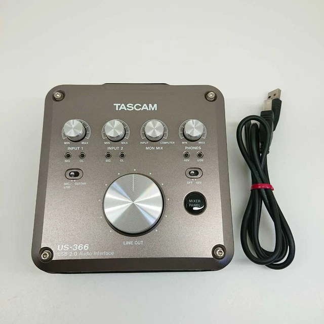 TASCAM Intégré Dsp Mixer Usb2.0 192Khz Compatible Audio Interface Us-366 Energi