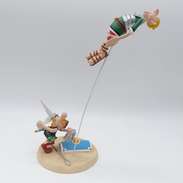 Scène Plastoy Astérix – Boxe Avec Un Romain – Figurine Atlas (état Neuf)