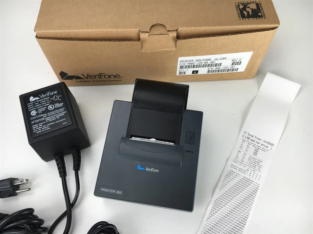 VeriFone Compact Thermal Receipt Printer 355/P250 with Power Supply and 1 roll