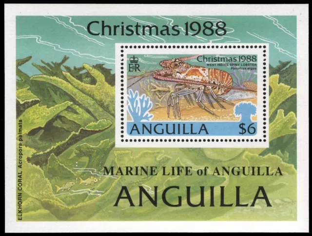 Anguilla 1988 - Mi-Nr. Block 81 ** - MNH - Languste / Lobster