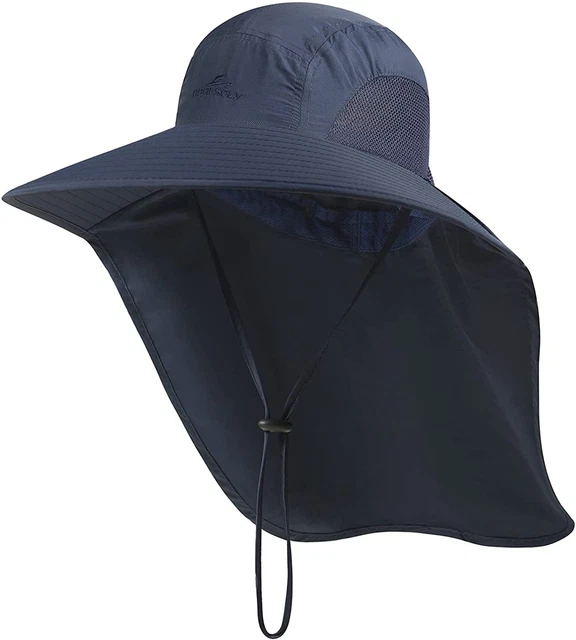 Outdoor Sun Hat for Men with 50+ UPF Protection Safari Cap Wide Brim Fishing Hat