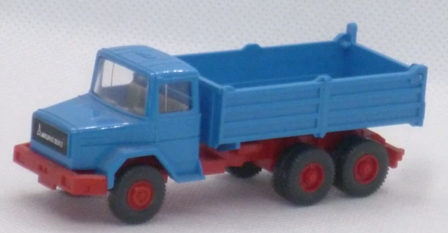 Wiking 094510 Spur N Magirus Deutz Camion à Benne 1:160 Bleu D'eau - Modèle Réduit Précis
