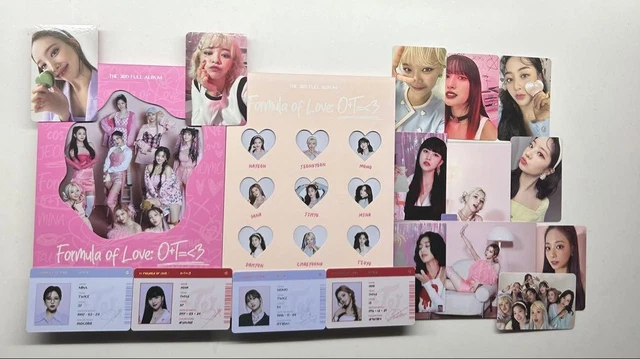 TWICE FORMULA OF Love Album CD Set w/ 4 Photocards Scratch