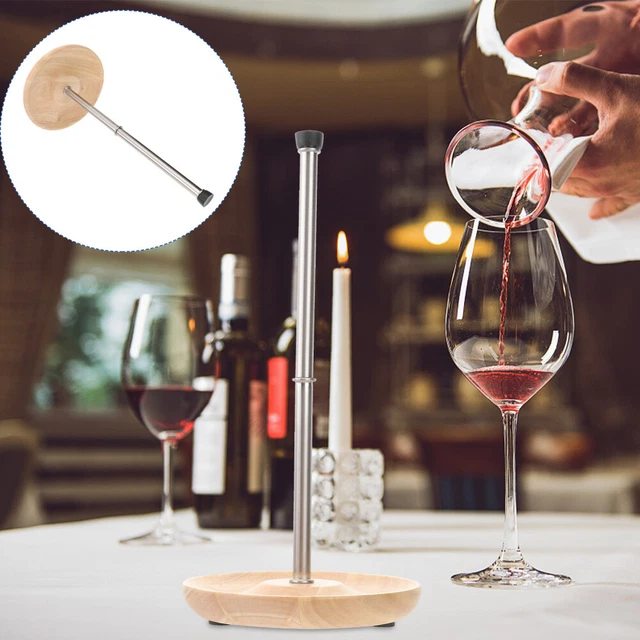 Base de madera extraíble decantadora de vino botella de vino encimera secador vino seco