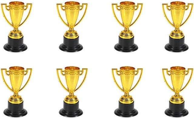 6 Stück Pokale Trophäen, Mini Goldene Trophäen F Produktbild-Vorschau 6