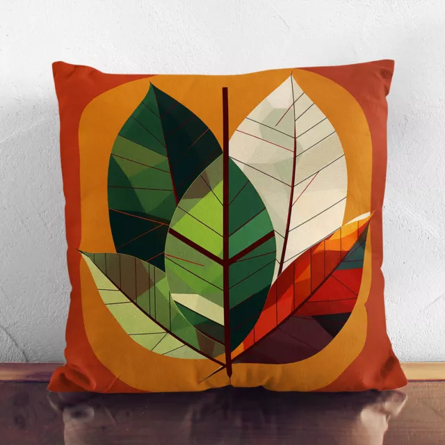 Plump Cushion Leaf Bauhaus No.2 Soft Scatter Throw Pillow Case Cover Filled