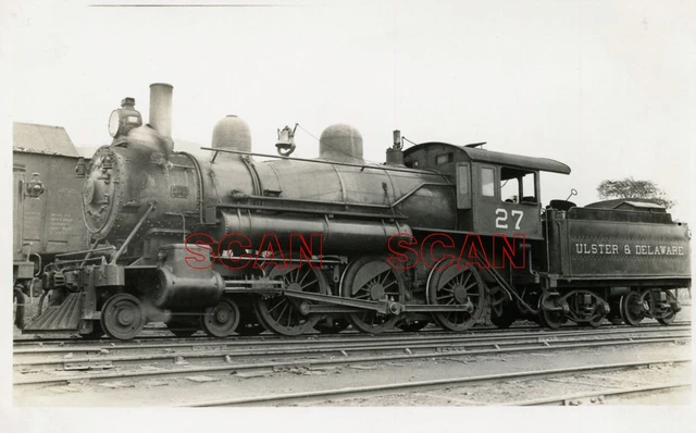 2D544 Rppc 1915 Ulster & Delaware Railroad 440 Loco #27 Oneonta Ny