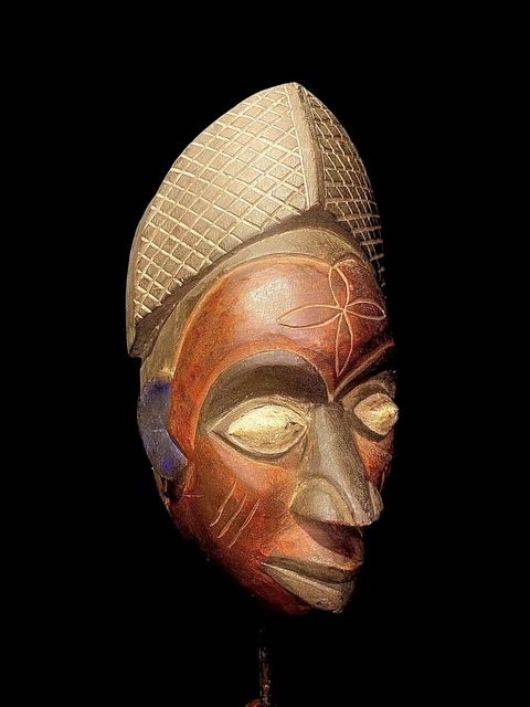African mask antiques, large African mask African Punu Mask- 2782