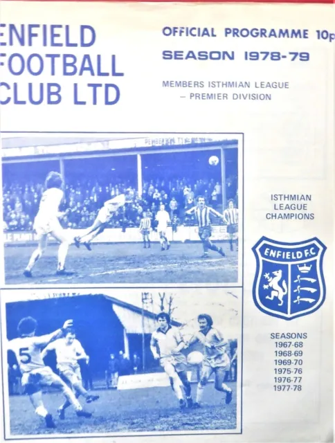 Enfield V Kingstonian 17/2/1979 Isthmian League - Premier Division #Excellent#