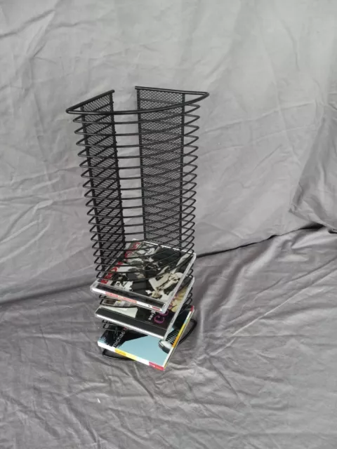 CD/DVD Wire Storage Rack (Lot of 7 racks), Holds 30 CD Jewel Case, by ROLODEX