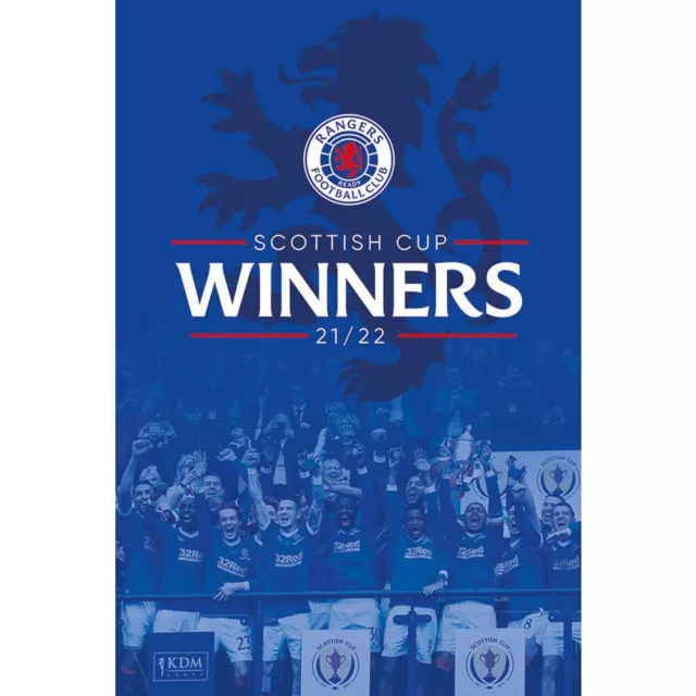 Rangers FC Poster Scottish Cup Winners 13 - Brand New Official Merchandise