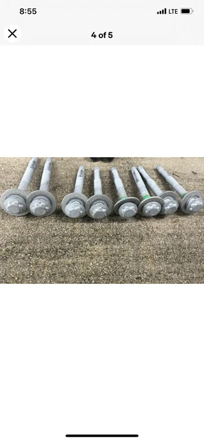 Buy 1953 1954 1955 53 54 55 FORD TRUCK F 100 HOOD HINGE BOLTS NEW In - Foto 7