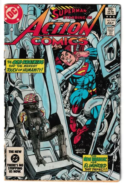 Action Comics #545 - DC 1983 - Superman [Ft The New Brainiac]