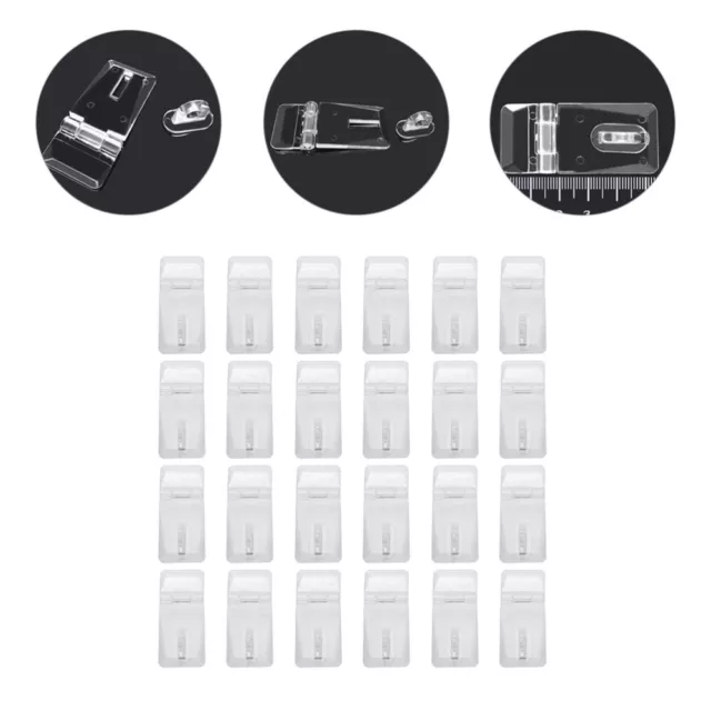 12 Sets plastic hasp locks Jewelry Box Buckle Clear Box Lock Transparent Lock