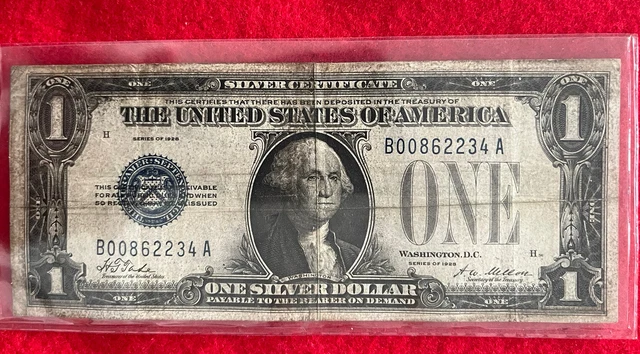 1928 A $1 One Dollar Funnyback Silver Certificate Note Fr#1601