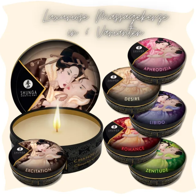 Massagekerze mit Aroma Massage 30g Duft Kerze für Paare Erotik für Paarmassagen