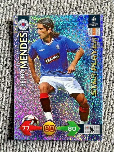 Pedro Mendes Star Panini Champions League 2009-10 Fußballkarte Super Strikes