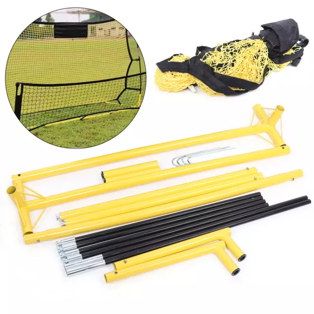 Portable Soccer Rebounder Net Volley Training Football Goal Trainer