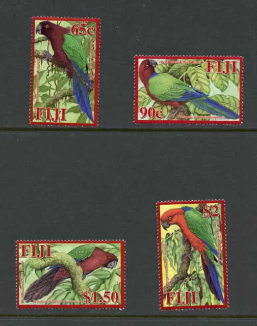 R2146 Fiji 2008 Oiseaux Perroquets 4v. MNH