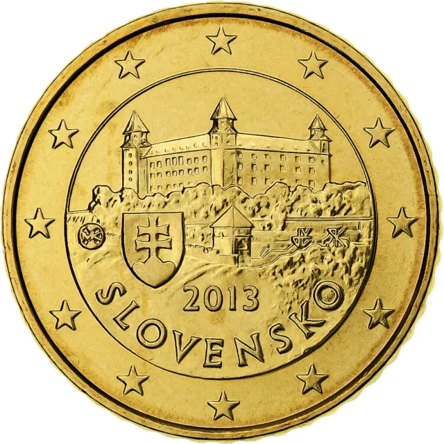 [#1270646] Eslovaquia, 50 Euro Cent, 2013, Kremnica, BU, FDC, Nordic gold, KM:10