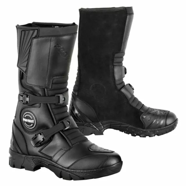 Motorbike Racing Off Road Boots Motorcycle Touring Leather Waterproof Long Boots