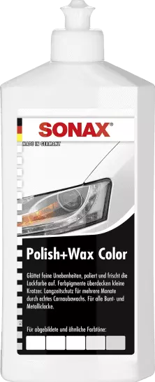 (34,16 EUR/L) SONAX Polish & Wax Color NanoPro Farbpolitur weiß