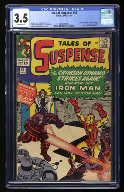 Tales Of Suspense #52 CGC VG- 3.5 Off White 1st Appearance of Black Widow!