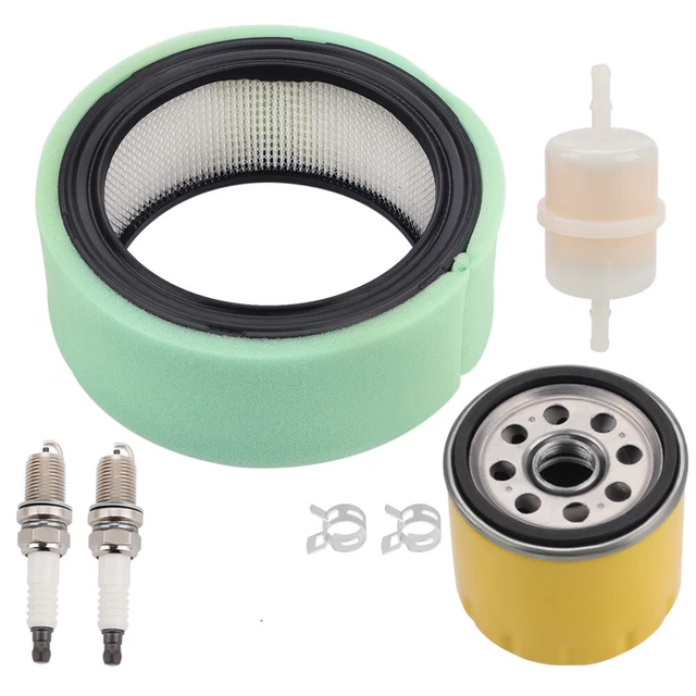 John Deere Air Filters String Trimmer Parts Tune-Up Kit For John Deere LA110, L100, LA115, LA105 – Includes Air & Oil Filter For Intek 17-17.5HP Engine John Deere Home & Garden