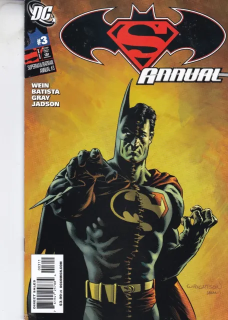 Dc Comics Superman/Batman  Annual #3 March 2009 Fast P&P Same Day Dispatch