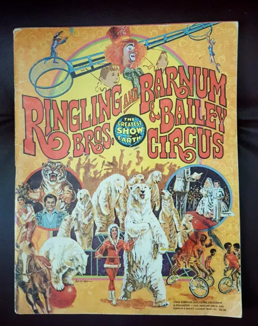 1976 RINGLING BROS AND BARNUM & BAILEY CIRCUS SOUVENIR PROGRAM 106th EDITION