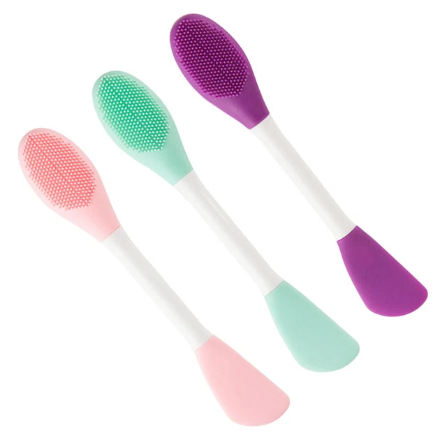 3 PIEZAS Cepillo de limpieza manual multifunción limpiador facial manual doble