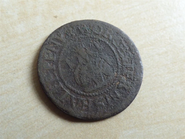 HIS Half Penny John Turbervile Worcester Trade Token 17th Century (myrefn11167)