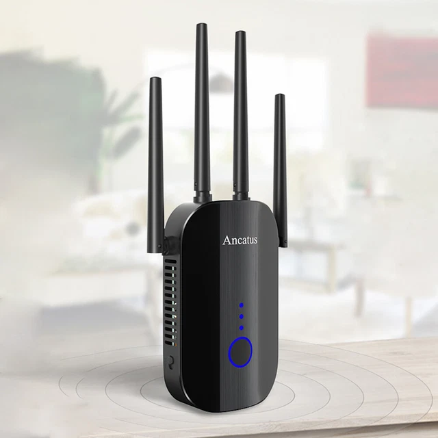 WIFI EXTENDER AMPLIFIER 1200Mbps Dual-band WiFi Router Repeater Wide ...