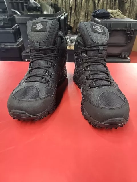 MERRELL MOAB 2 Mid Tactical Waterproof Boot Hiking Shoe Black J15853 ...