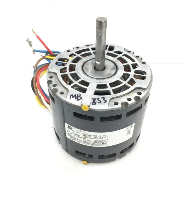 EMERSON KA55HXFWR-3683 Blower Motor 1/2 HP 1075 RPM 4SPD 115V 60Hz 1PH  #MB833