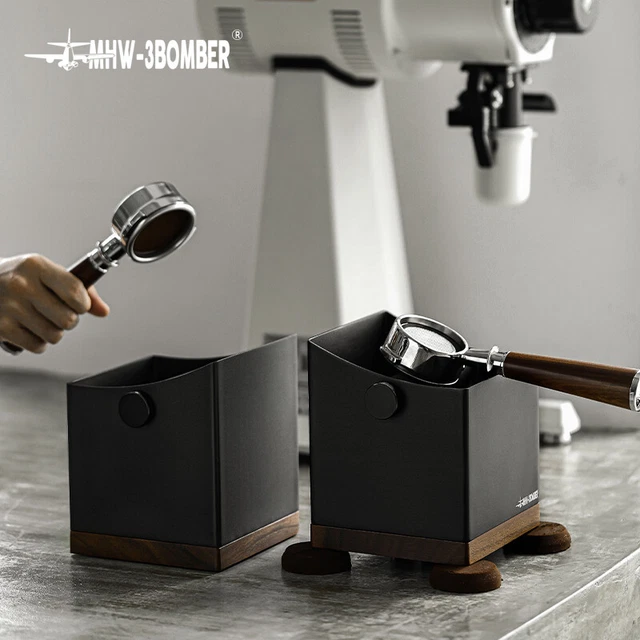 MHW-3BOMBER Coffee Residue Knock Box Espresso Knock Box Metal And Silicone