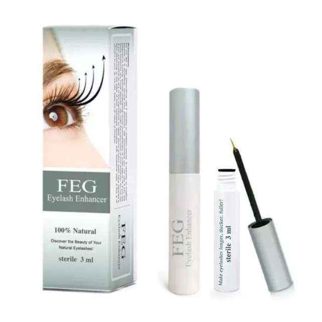 FEG Rapid Growth Serum 3ml EyeLash Enhancer Brush Liquid EyeLash Oil BNIB