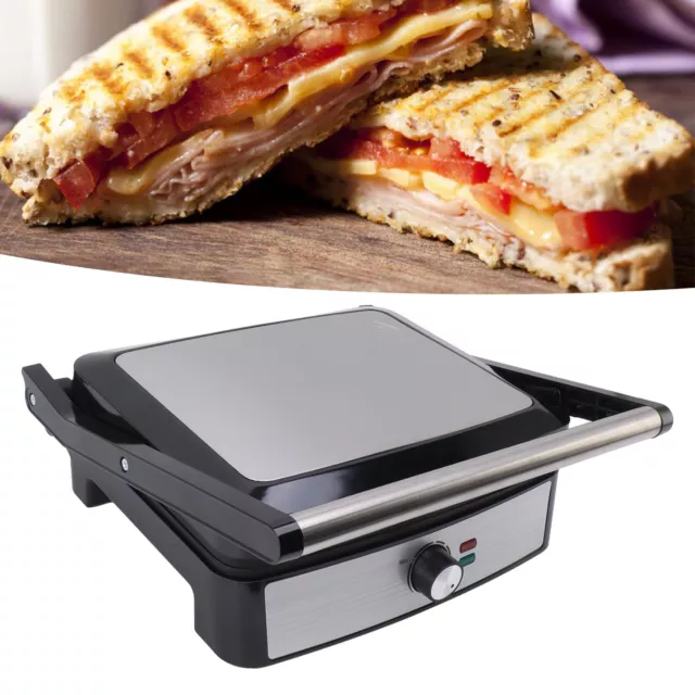 2200W Panini Press Maker 220V Double Sided Heating Easy To Clean Non SD