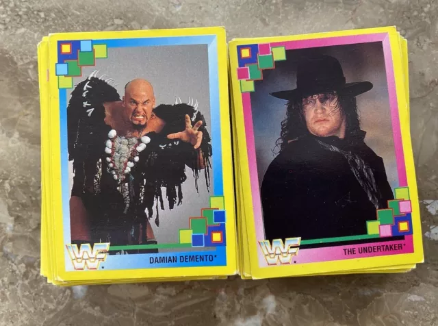 WWF 130 Merlin Trading Cards Sammelkarten. WWE. Undertaker. Hulk Hogan Bret Hart