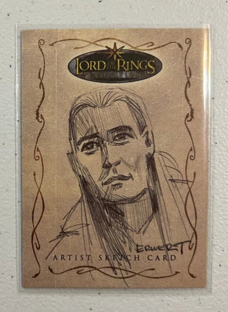 Topps Lord of the Rings Sketch Card Evolution Artist By Scott Erwert Legolas