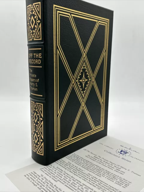 Easton Press: PRESIDENT HARRY S. TRUMAN: MISSOURI SENATOR: OFF THE RECORD