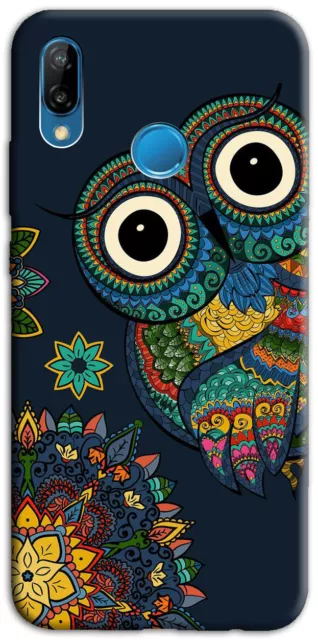 Custodia Cover Morbida In Tpu Per Huawei P Smart Plus 2019 M727 Gufo  Etnico