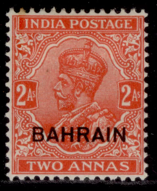 BAHRAIN GV SG17, 2a vermilion, M MINT. Cat £50.