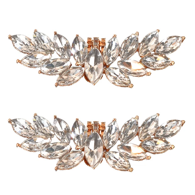 Crystal Shoe Buckle Pearl Shoe Buckle Shoe Accessories Women's Accessories Alloy